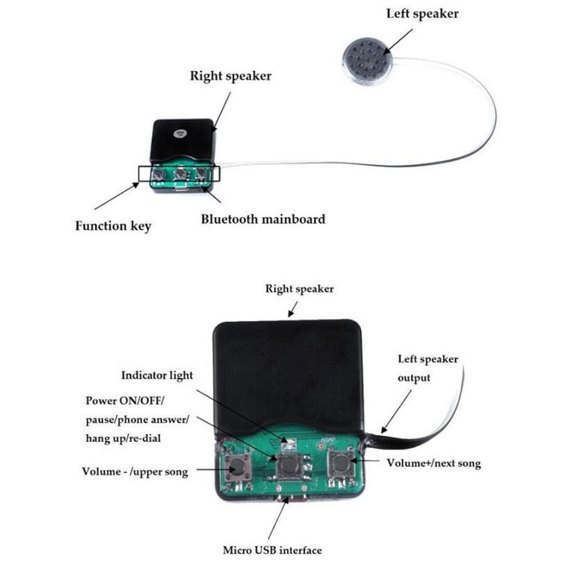 Unisex Wireless Bluetooth Compatible Knitted Headset