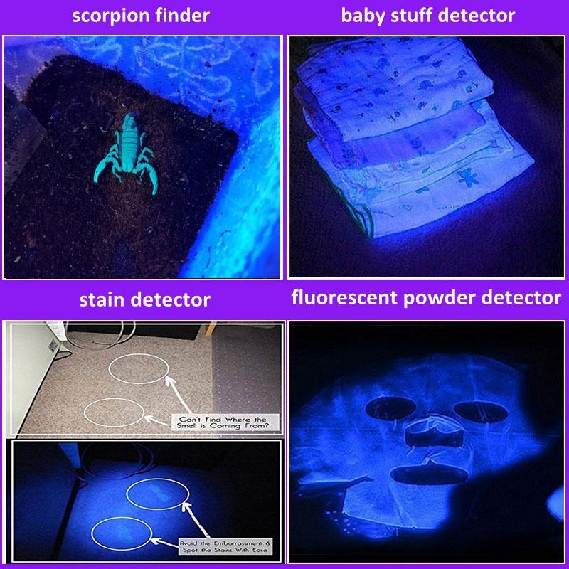 Rechargeable LED UV Flashlight