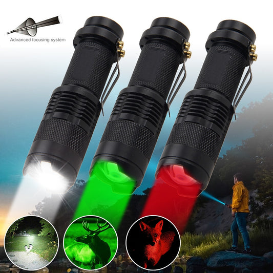 Mini Zoomable XPE LED Waterproof Flashlight