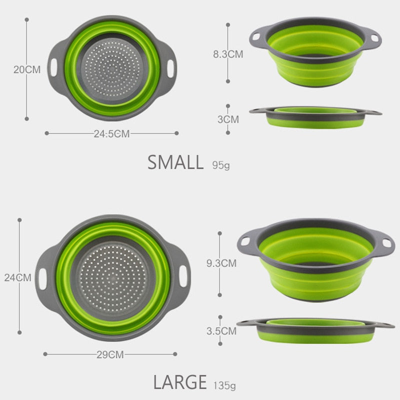 Foldable Drain Basket Colander