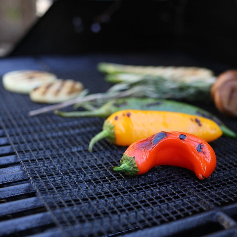 Non-Stick Grid Shape BBQ Mat